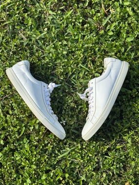 Oliver Cabell White Leather Low-Top Sneakers